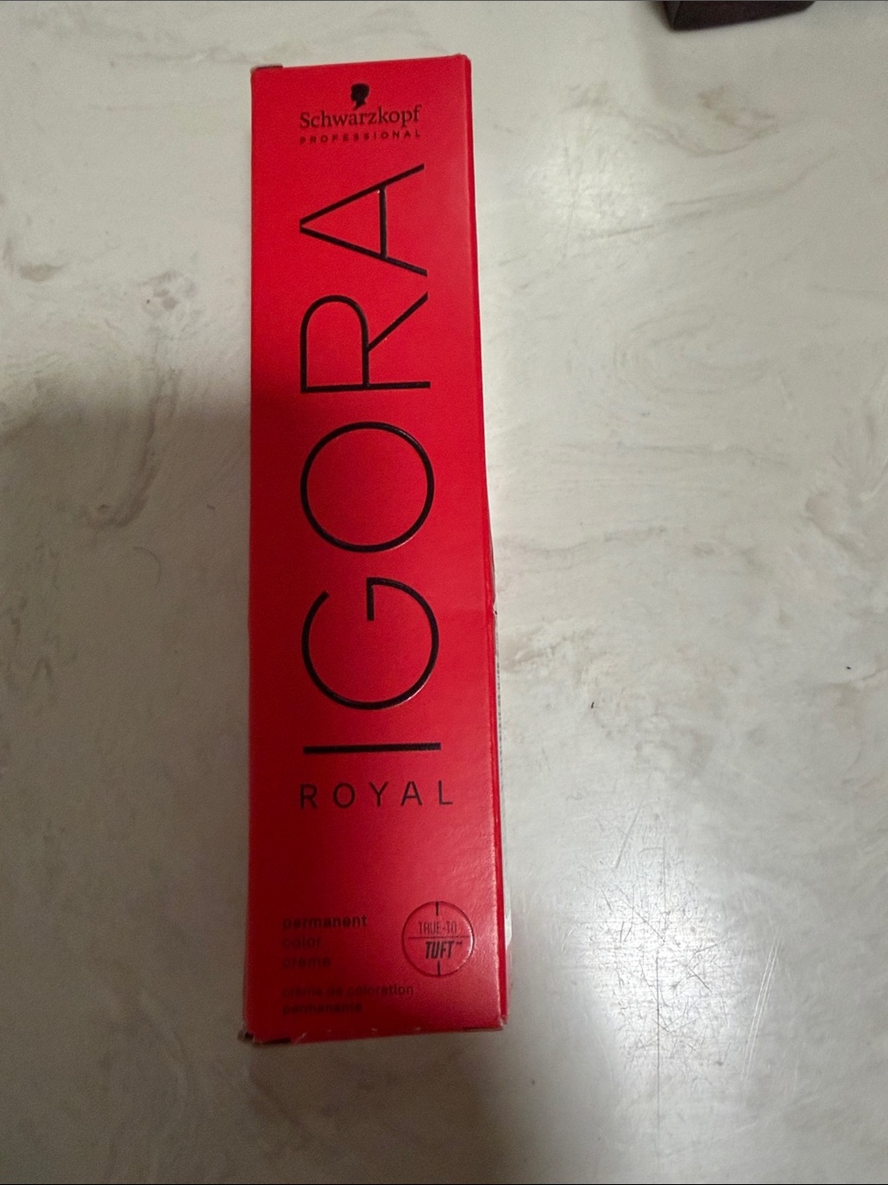 Igor Hair Color Tube - Bright Red Packaging and developer